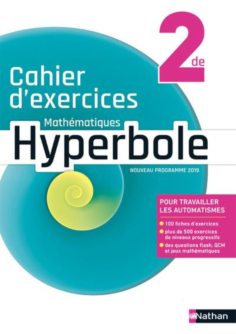 HYPERBOLE 2DE CAHIER D'EXERCICES 2019 - COLLECTIF - CLE INTERNAT