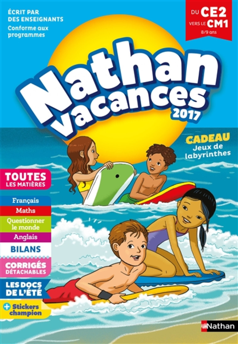 NATHAN VACANCES CE2 VERS LE CM1 - CHAVANETTE-IGLESIA - CLE INTERNAT