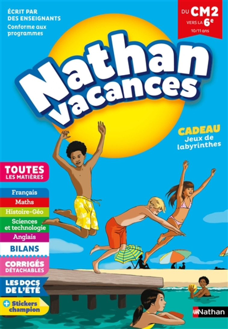 CAHIER DE VACANCES CM2 VERS 6E - CHAVAROCHE/GINET - CLE INTERNAT