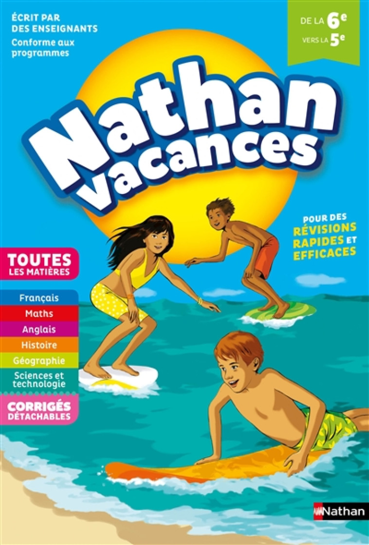 CAHIER DE VACANCES 6E VERS 5E - BERNARD/DESSOURCES - CLE INTERNAT