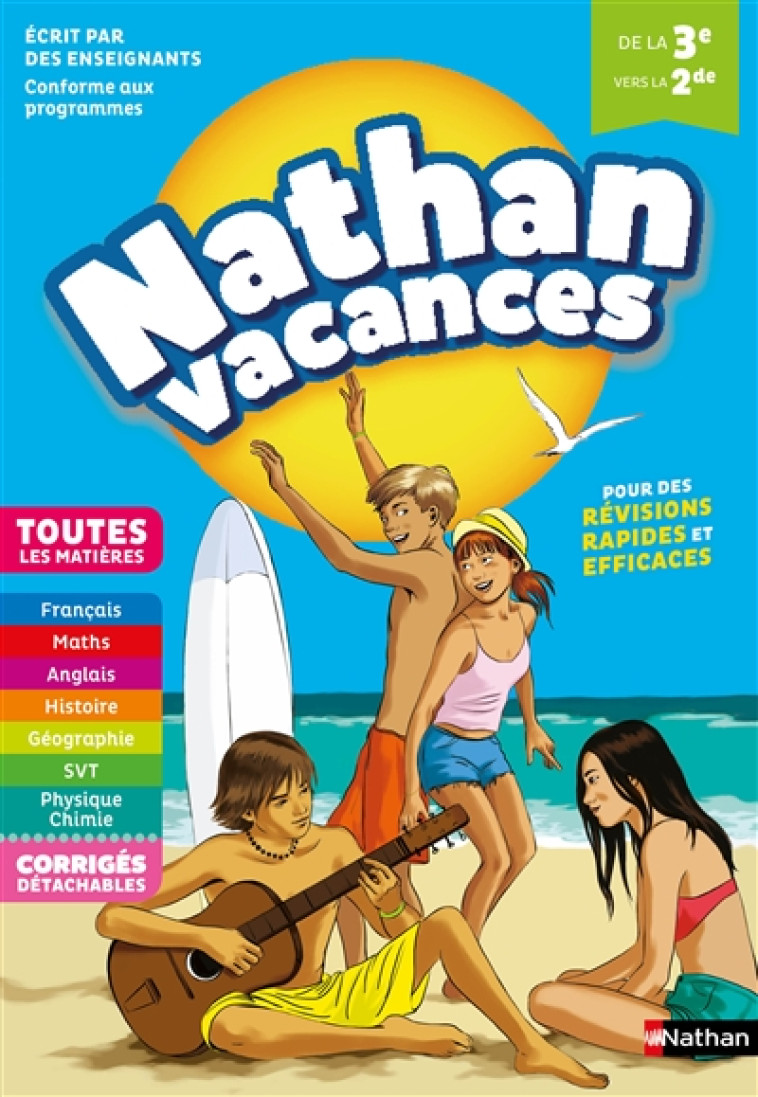 CAHIER DE VACANCES 2018 TOUT EN UN DE LA 3E ME VERS LA SECONDE - CARRE-MONTREJAUD - CLE INTERNAT