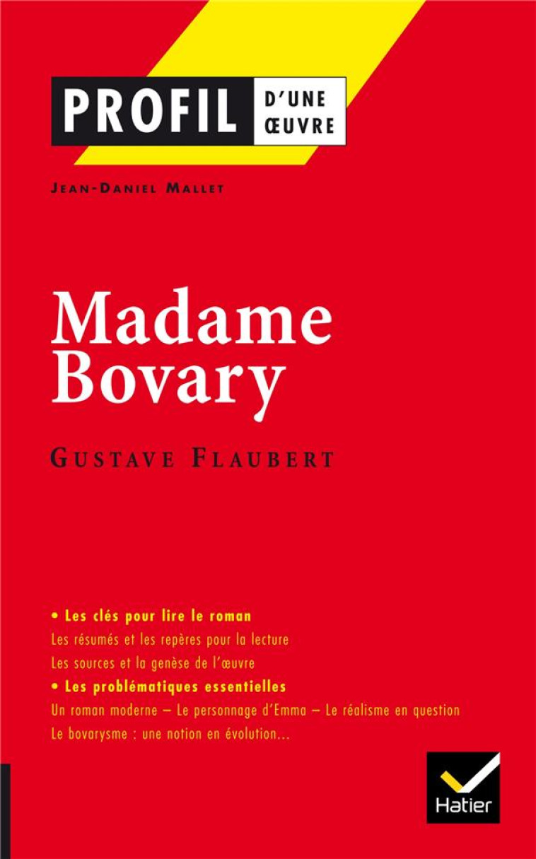 MADAME BOVARY - MALLET JEAN-DANIEL - Hatier