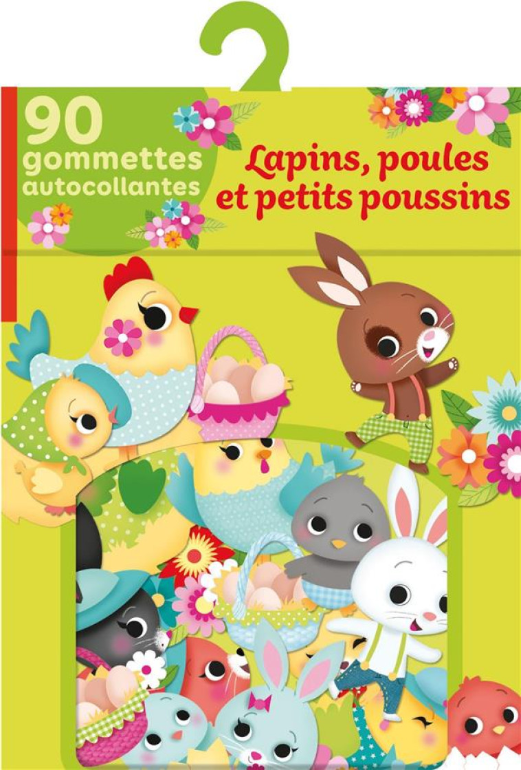 GOMMETTES LAPINS POULES POUSS - XXX - NC