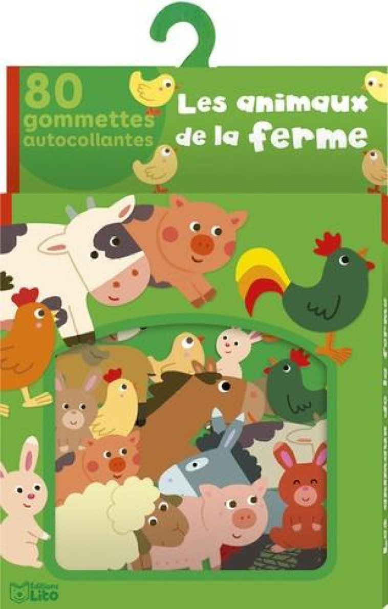 ANIMAUX DE LA FERME 80 GOMMETTES AUTOCOLLANTES - XXX - NC