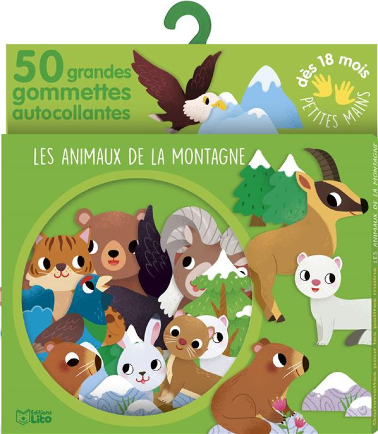 LES ANIMAUX DE LA MONTAGNE 50 GRANDES GOMMETTES 18 MOIS - XXX - NC