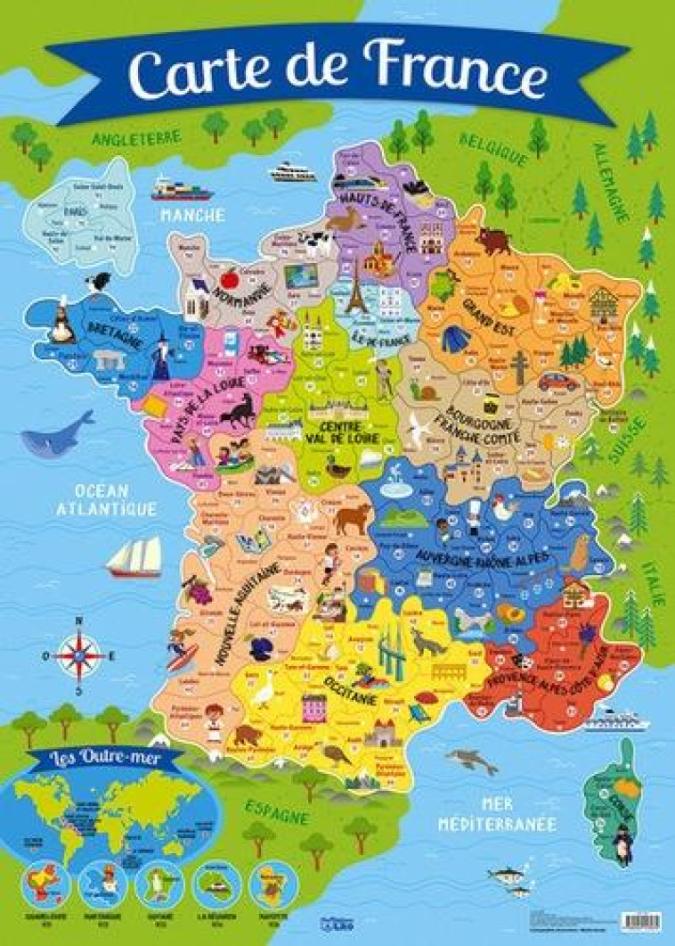 POSTER CARTE DE FRANCE - XXX - NC