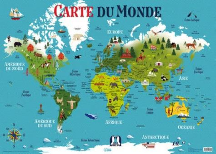 POSTER CARTE DU MONDE - XXX - NC