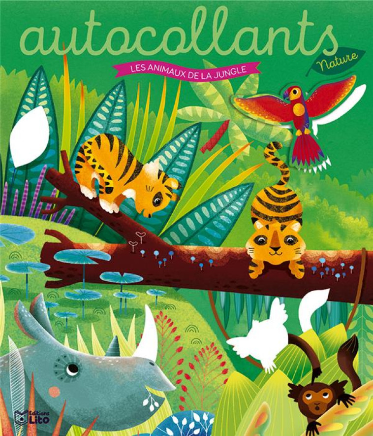 AUTOCOLLANTS NATURE LES ANIMAUX DE LA JUNGL - XXX - LITO