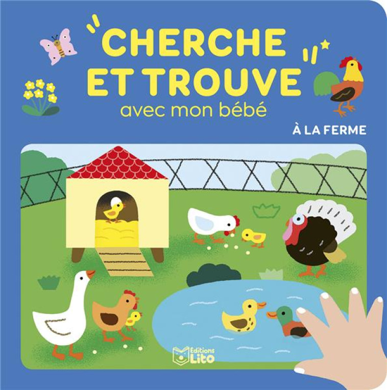 CHERCHE ET TROUVE AVEC MON BEBE A LA FERME - LUTHRINGER MELISANDE - LITO