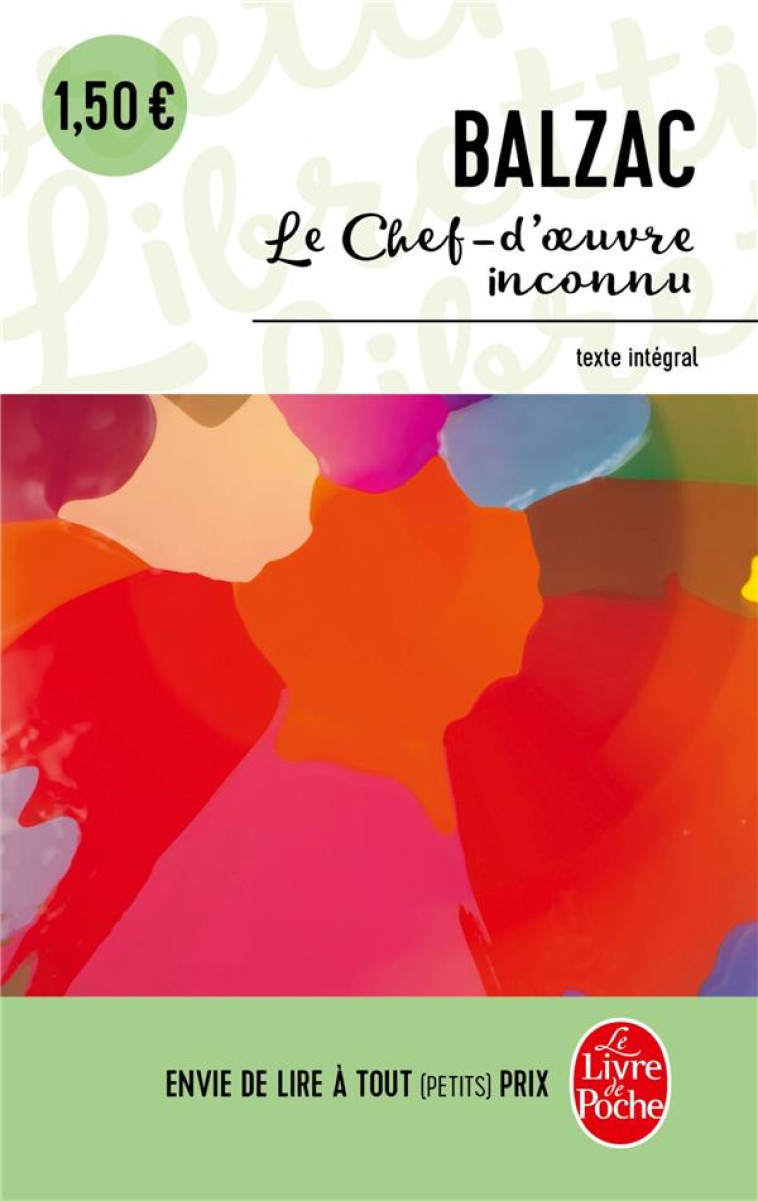 LE CHEF D'OEUVRE INCONNU - BALZAC HONORE - LGF/Livre de Poche