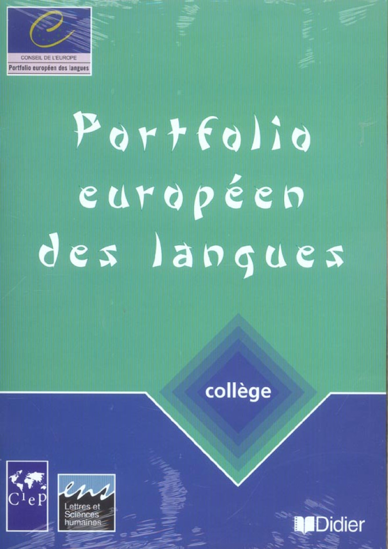 PORTFOLIO EUROPEEN COLLEGE CAHIER + PASS - XXX - DIDIER