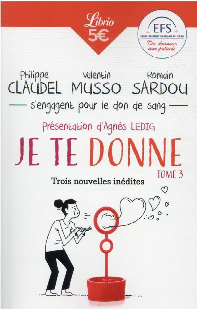 JE TE DONNE - MUSSO/CLAUDEL/SARDOU - J'AI LU