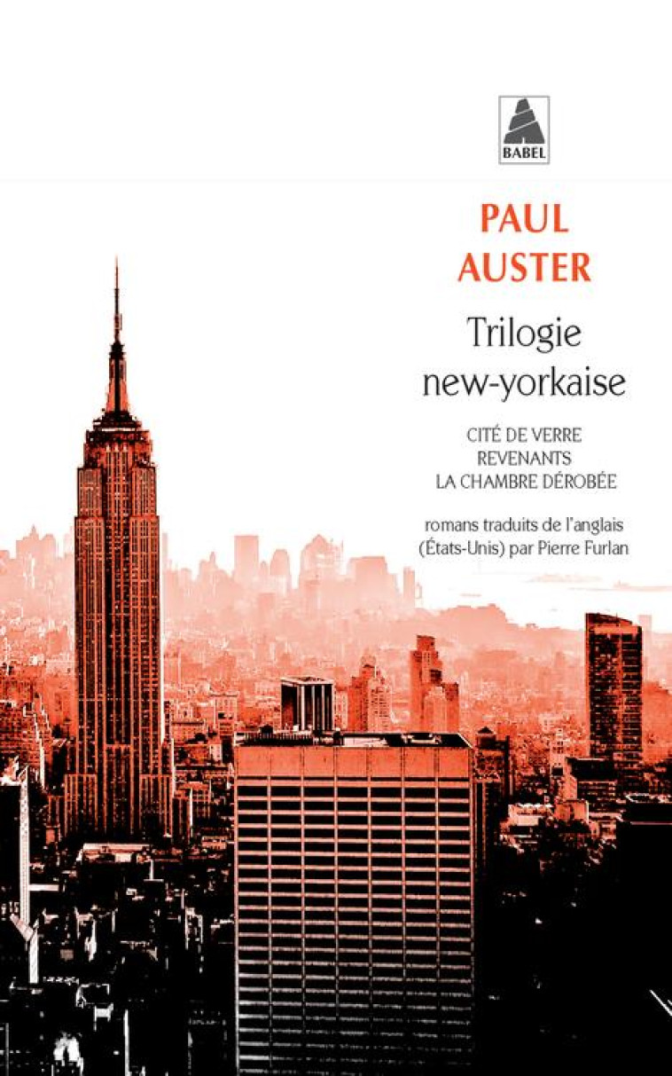 TRILOGIE NEW-YORKAISE (BABEL) - NM - AUSTER/FREMON - Actes Sud