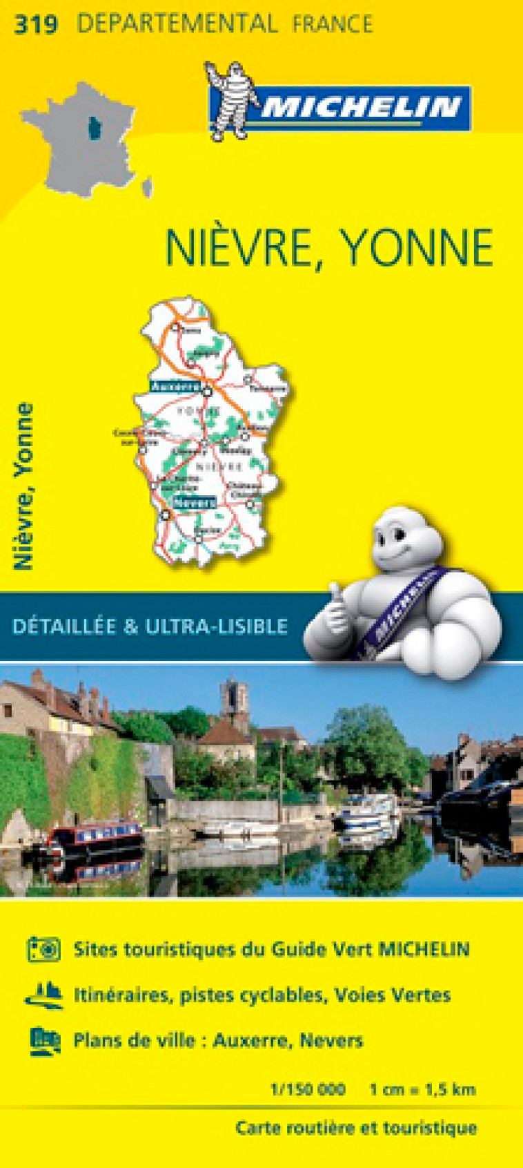 Carte Départementale Nièvre, Yonne - XXX - MICHELIN