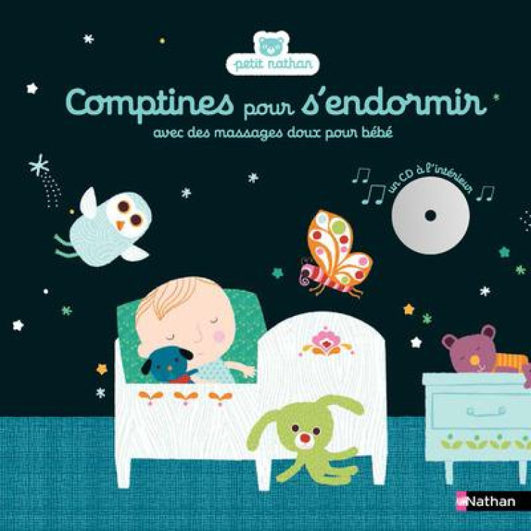 COMPTINES POUR S'ENDORMIR AVEC DES MASSAGES DOUX POUR BEBE + CD - DIEDERICHS/COSNEAU - Nathan Jeunesse