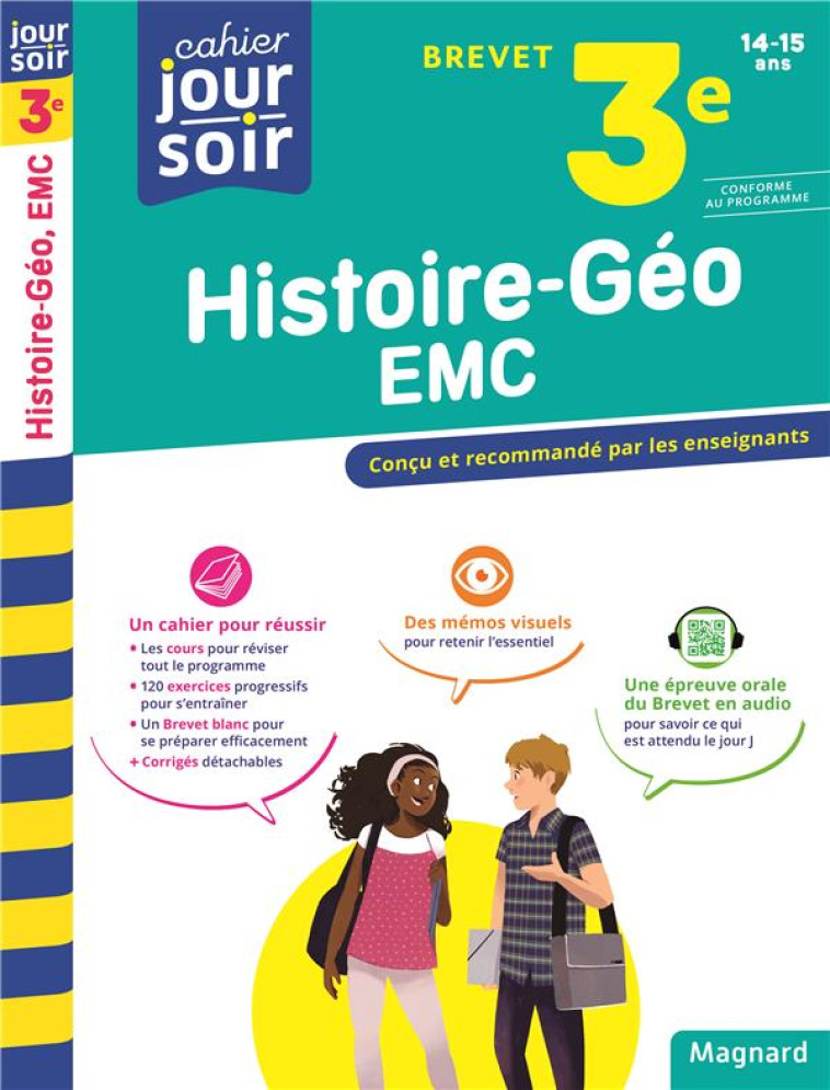 HISTOIRE-GEOGRAPHIE-EMC 3E BREVET ED 2023 - DABOVAL NADINE - MAGNARD