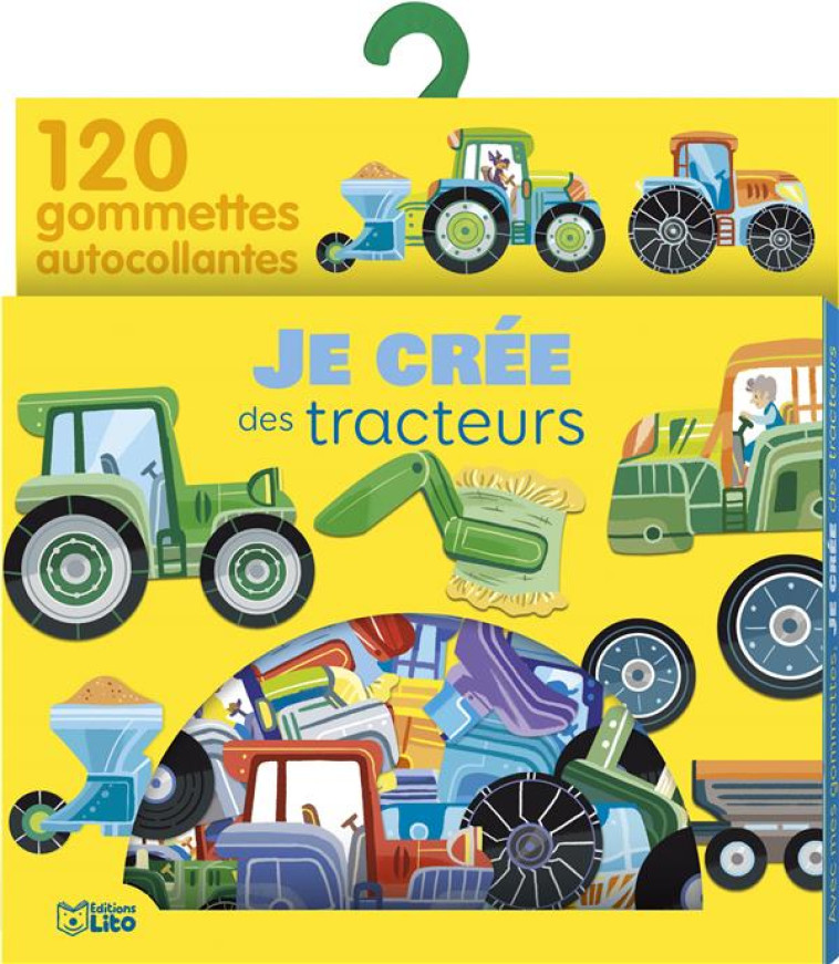 JE CREE DES TRACTEURS 120 GOMMETTES AUTOOLLANTES - XXX - NC