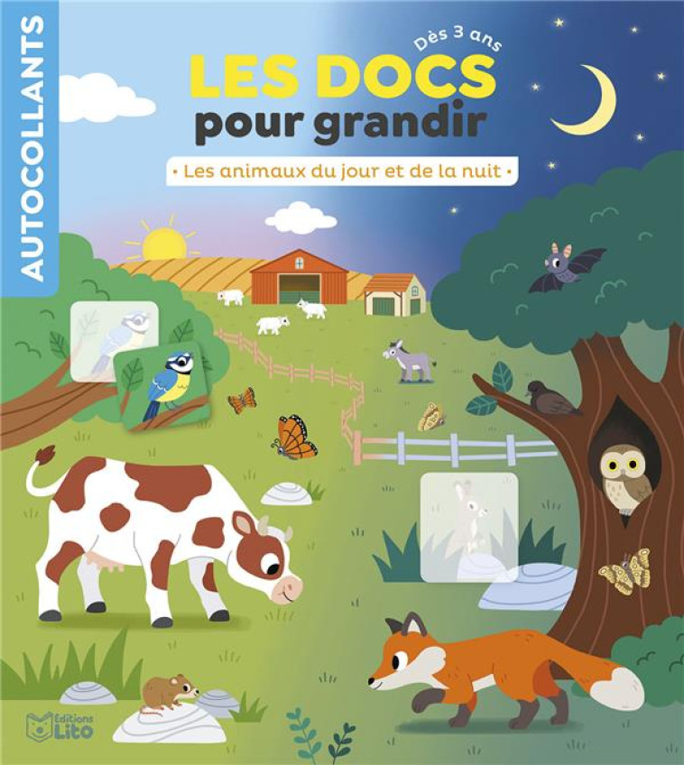 LES DOCS POUR GRANDIR - LES ANIMAUX DU JOUR ET DE LA NUIT - - XXX - LITO