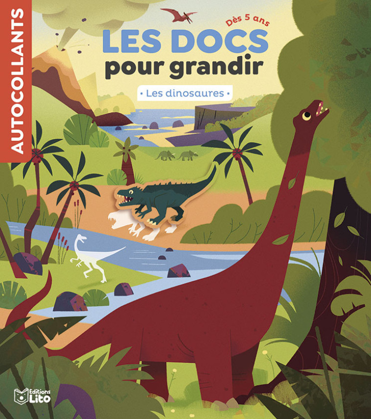 LES DOCS POUR GRANDIR - LES DINOSAURES (DES 5 ANS) - DESFOUR - LITO