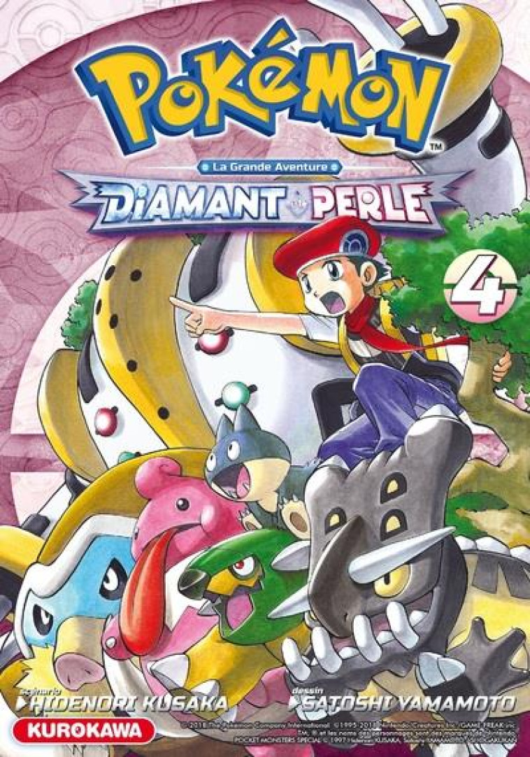 POKEMON DIAMANT/PERLE/PLATINE - TOME 4 - VOL04 - KUSAKA/YAMAMOTO - KUROKAWA