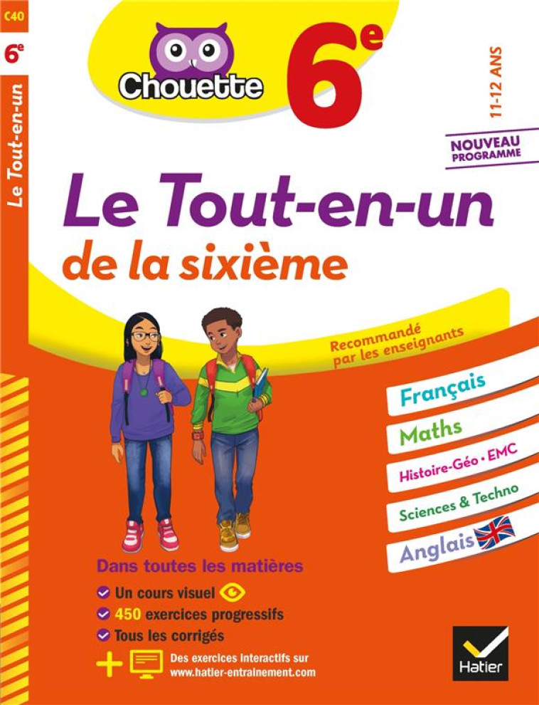 LE TOUT-EN-UN DE LA 6E 2021 - BONNEFOND/DAVIAUD - HATIER SCOLAIRE