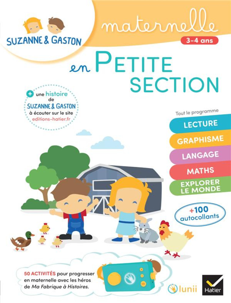 SUZANNE ET GASTON EN PETITE SECTION DE MATERNELLE - DOUTREMEPUICH - HATIER SCOLAIRE