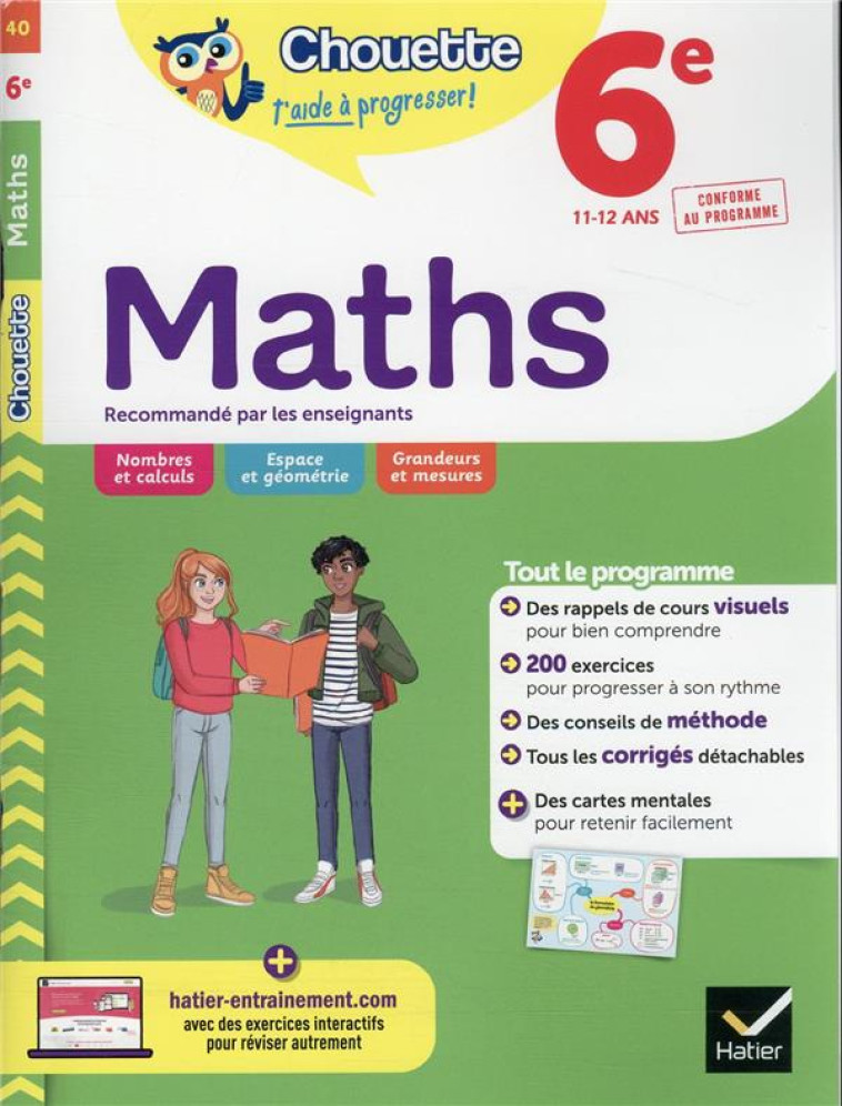 MATHS 6E ED 2022 - BONNEFOND/DAVIAUD - HATIER SCOLAIRE