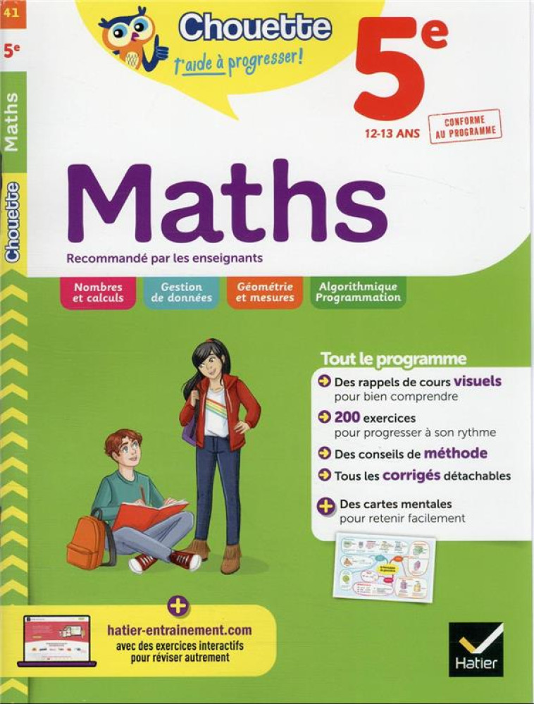 MATHS 5E ED 2022 - BONNEFOND/DAVIAUD - HATIER SCOLAIRE