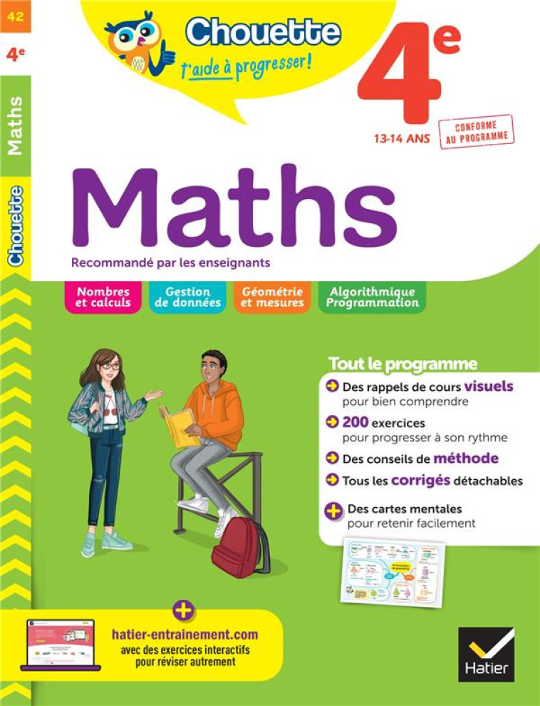 MATHS 4E ED 2022 - BONNEFOND/DAVIAUD - HATIER SCOLAIRE