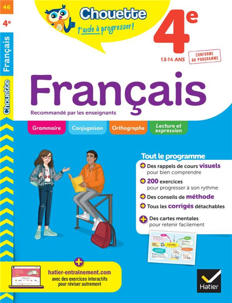 FRANCAIS 4E ED 2022 - BELLAMY/GIRARD - HATIER SCOLAIRE