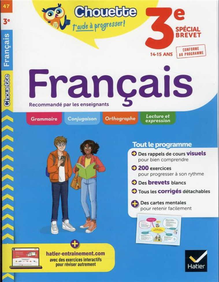 FRANCAIS 3E ED 2022 - BELLAMY/GIRARD - HATIER SCOLAIRE