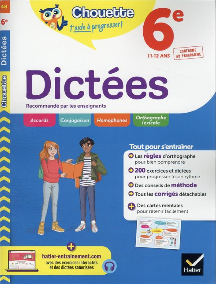 DICTEES 6E ED 2022 - SAUVE FABIENNE - HATIER SCOLAIRE