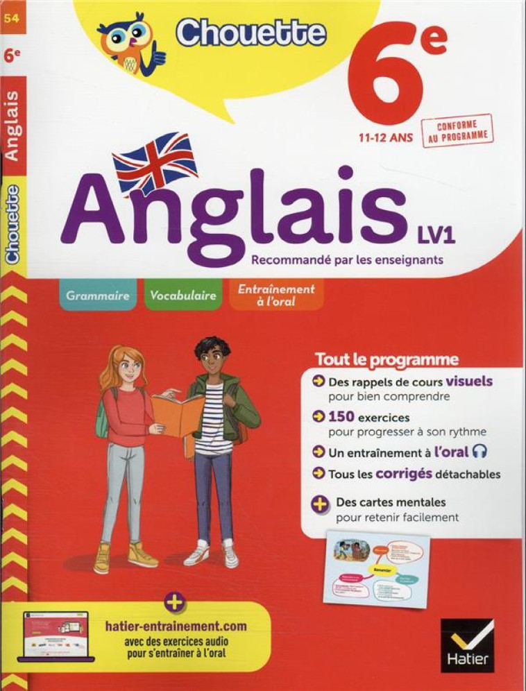 ANGLAIS 6E LV1 (A1 VERS A2) ED 2022 - NEMNI-NATAF/TOUATI - HATIER SCOLAIRE