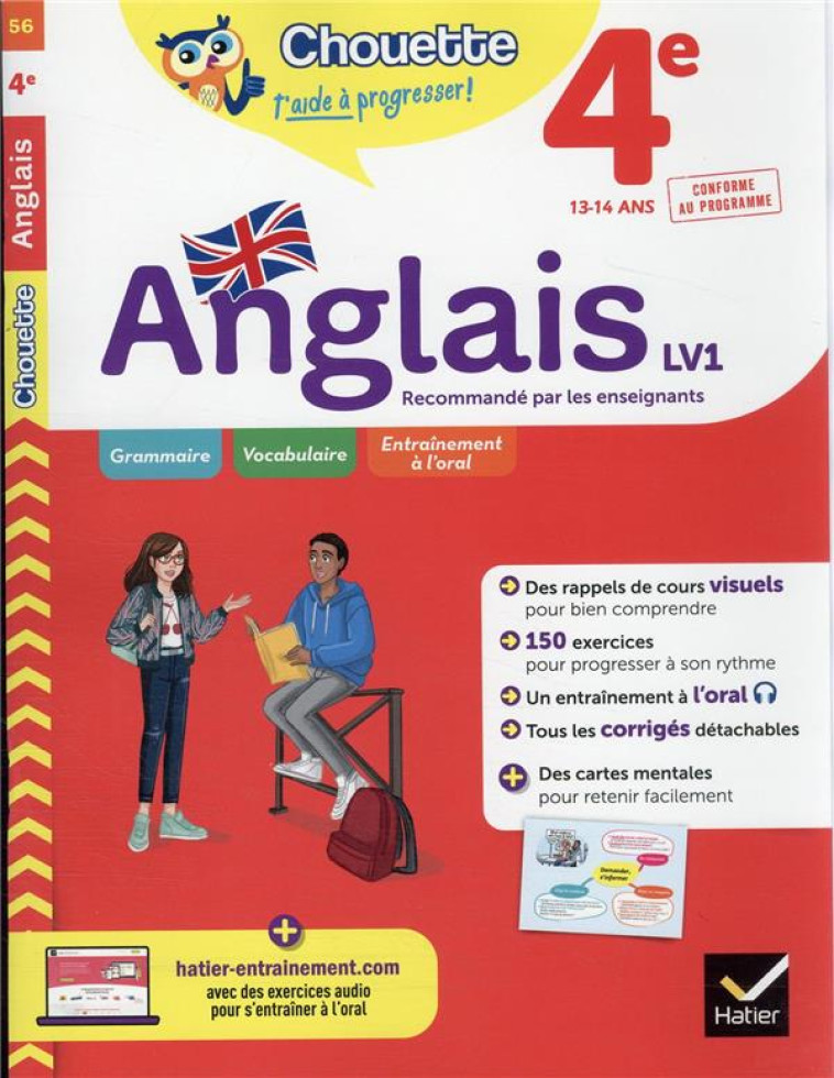 ANGLAIS 4E LV1 (A2, A2+) ED 2022 - NEMNI-NATAF/TOUATI - HATIER SCOLAIRE