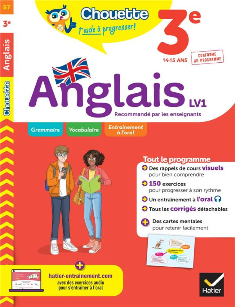 ANGLAIS 3E  LV1 (A2+, B1) ED 2022 - NEMNI-NATAF/TOUATI - HATIER SCOLAIRE