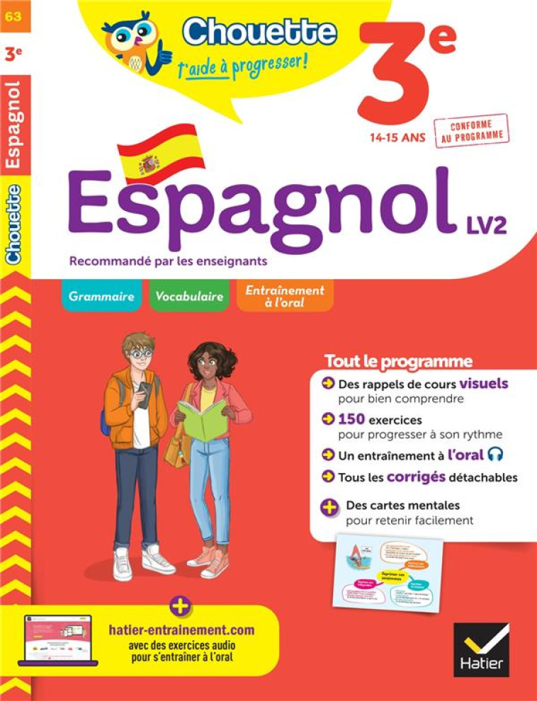 ESPAGNOL 3E - LV2 (A2, A2+) ED 2022 - KERZULEC JEAN-YVES - HATIER SCOLAIRE