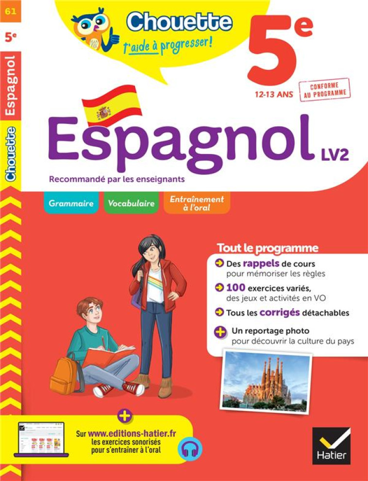 ESPAGNOL 5E LV2 (A1 VERS A2) ED 2022 - GONZALES-POLLET N. - HATIER SCOLAIRE