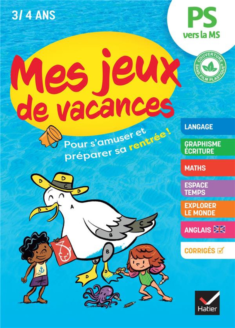 MES JEUX DE VACANCES 2022 PS VERS LA MS - DOUTREMEPUICH - HATIER SCOLAIRE