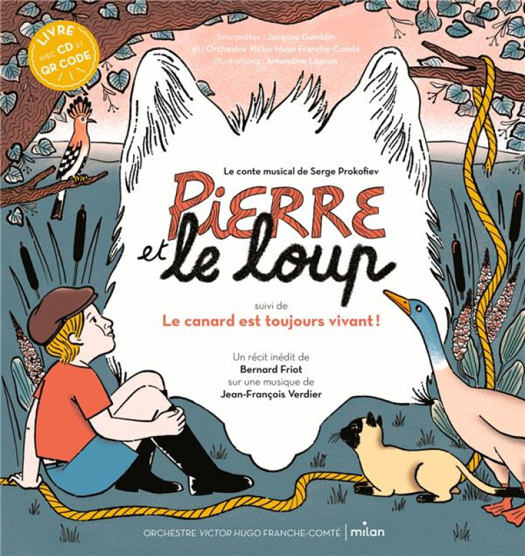 PIERRE ET LE LOUP, SUIVI DU CANARD EST TOUJOURS VIVANT + CD - FRIOT/LAPRUN/WAUTERS - MILAN