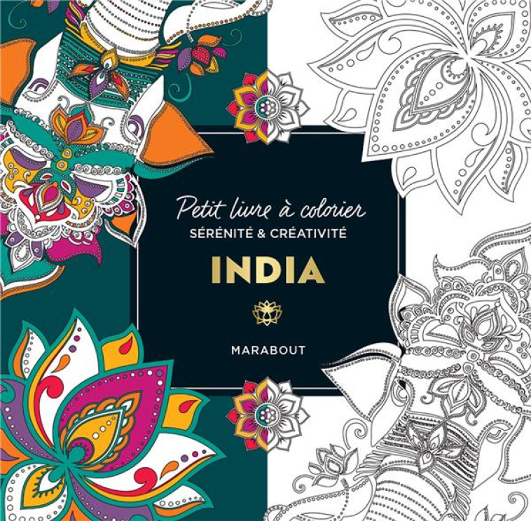 PETIT LIVRE A COLORIER - INDIA - XXX - MARABOUT