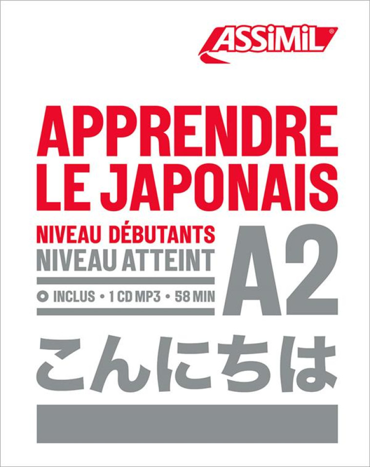 APPRENDRE LE JAPONAIS DEBUTANT NIVEAU A2 - SAUCIER MARION - ASSIMIL