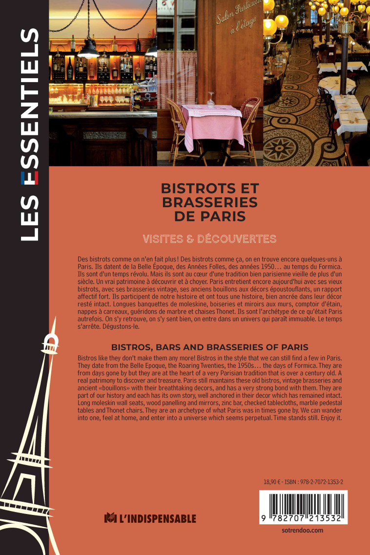 BISTROTS ET BRASSERIES DE PARIS - FAVETON PIERRE - INDISPENSABLE