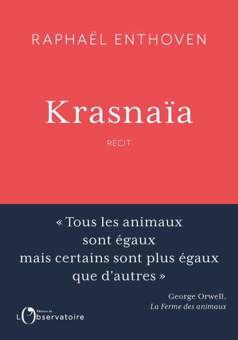 KRASNAIA - ENTHOVEN RAPHAEL - L'OBSERVATOIRE