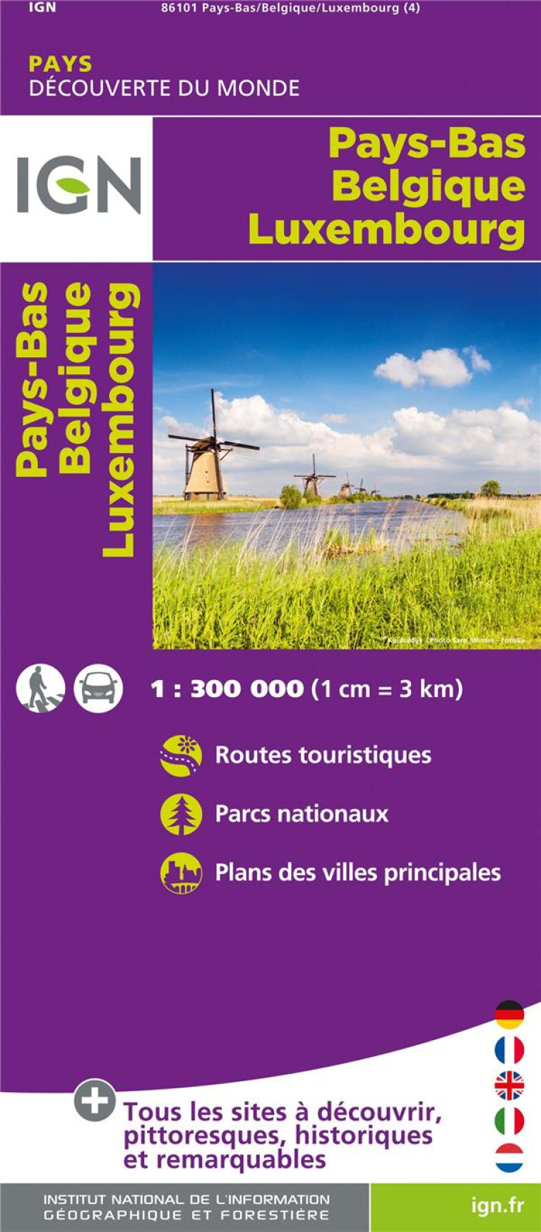 PAYS BAS BELGIQUE LUXEMBOURG - IGN - MICHELIN