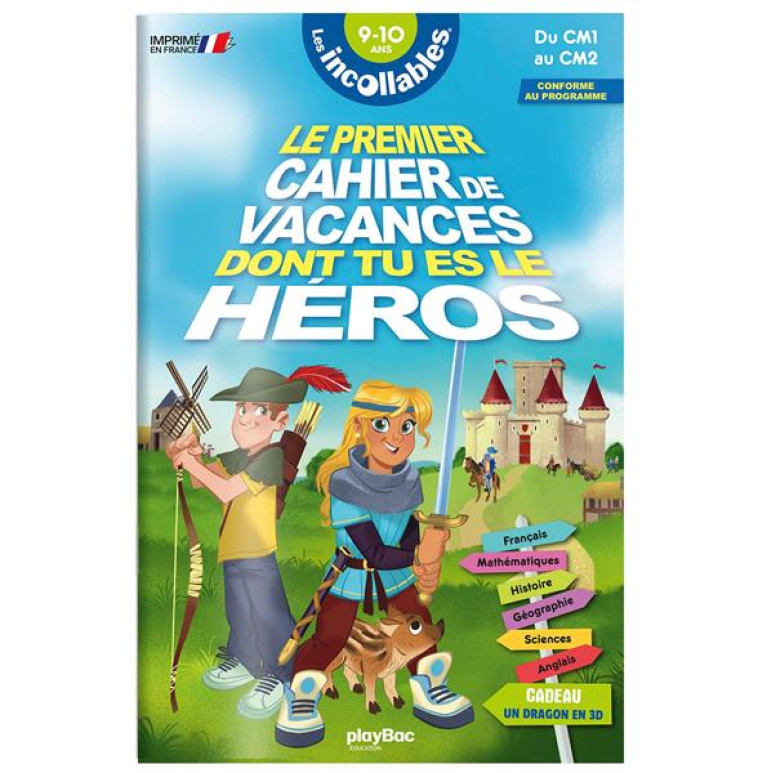 INCOLLABLES CAHIER DE VACANCES DONT TU ES LE HEROS CM1-CM2 - XXX - PRISMA