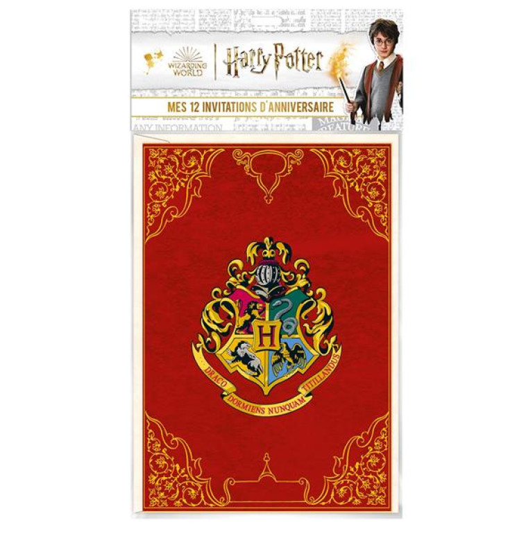 MES 12 INVITATIONS D'ANNIVERSAIRE HARRY POTTER - XXX - NC