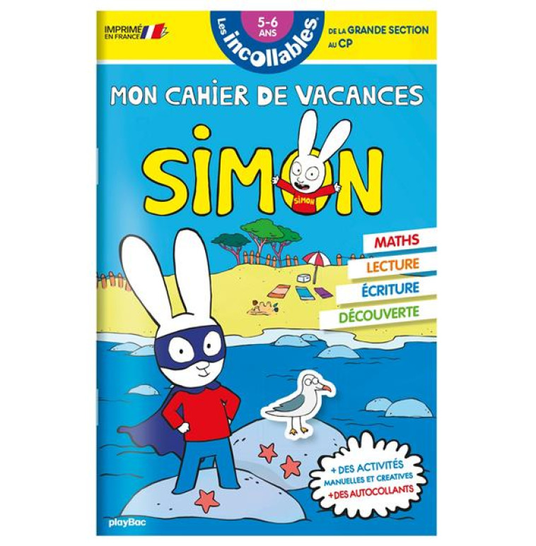 CAHIER DE VACANCES SIMON - DE LA GS AU CP - 5-6 ANS - XXX - PRISMA