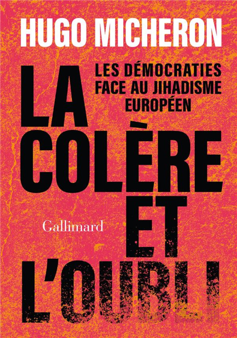 LA COLERE ET L'OUBLI - MICHERON HUGO - GALLIMARD