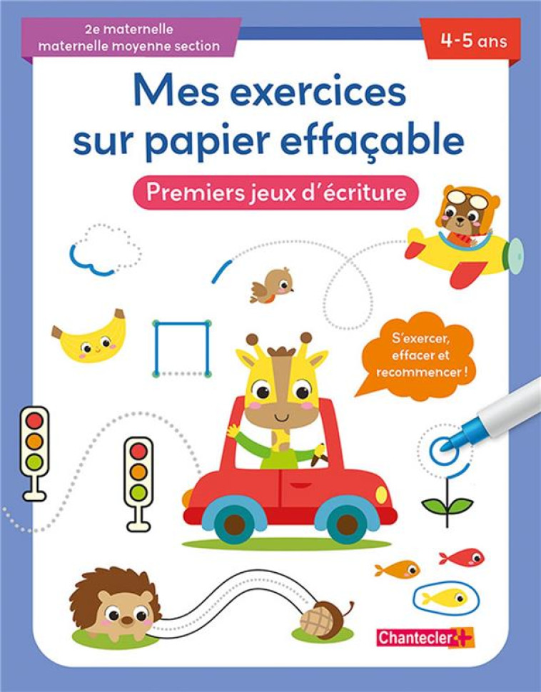 PREMIERS JEUX D'ECRITURE 4-5 ANS - COLLECTIF - CHANTECLER