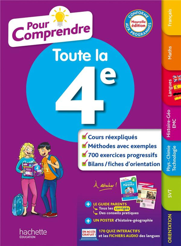 POUR COMPRENDRE TOUTE LA 4E - LISLE/OTTEVAERE - HACHETTE